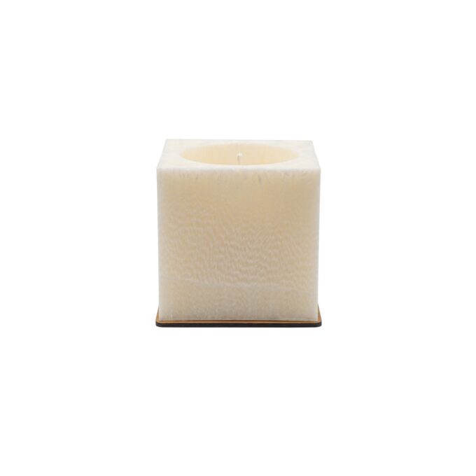 Unscented White Palm Wax Candle