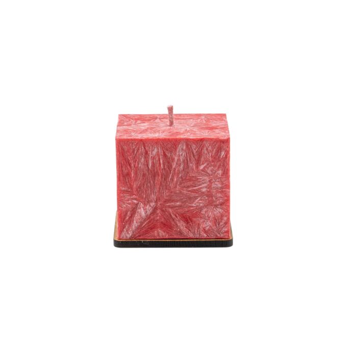 Unscented Red Palm Wax Candle
