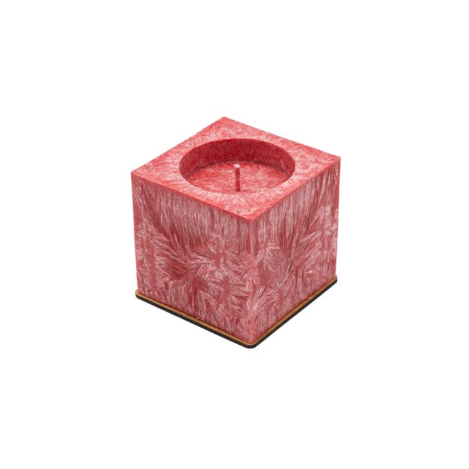 Unscented Red Palm Wax Candle