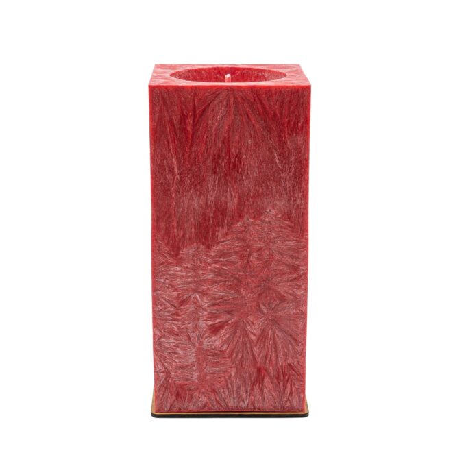 Unscented Red Palm Wax Candle