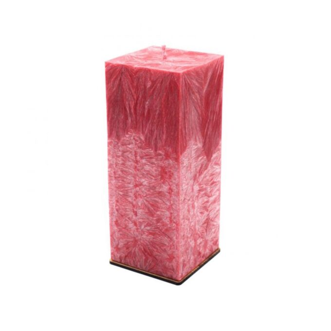 Unscented Red Palm Wax Candle