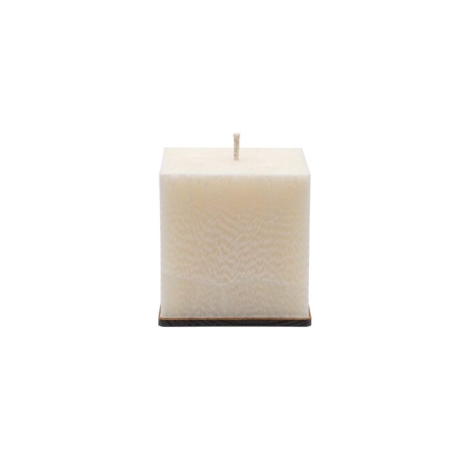Unscented White Palm Wax Candle