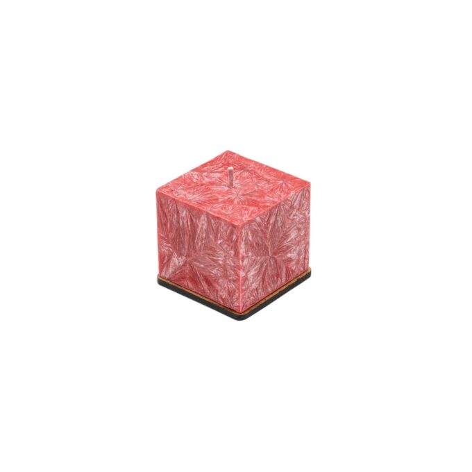 Unscented Red Palm Wax Candle