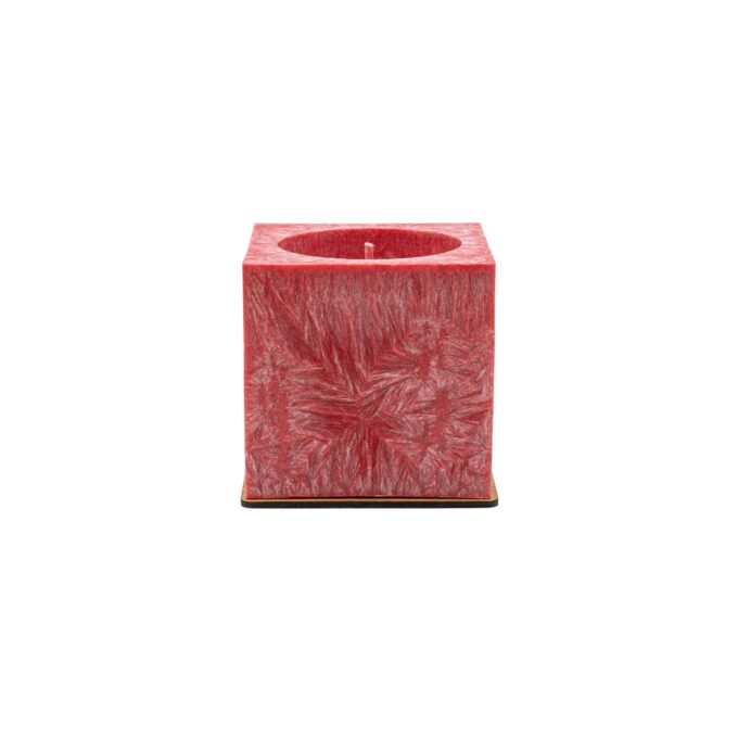 Unscented Red Palm Wax Candle