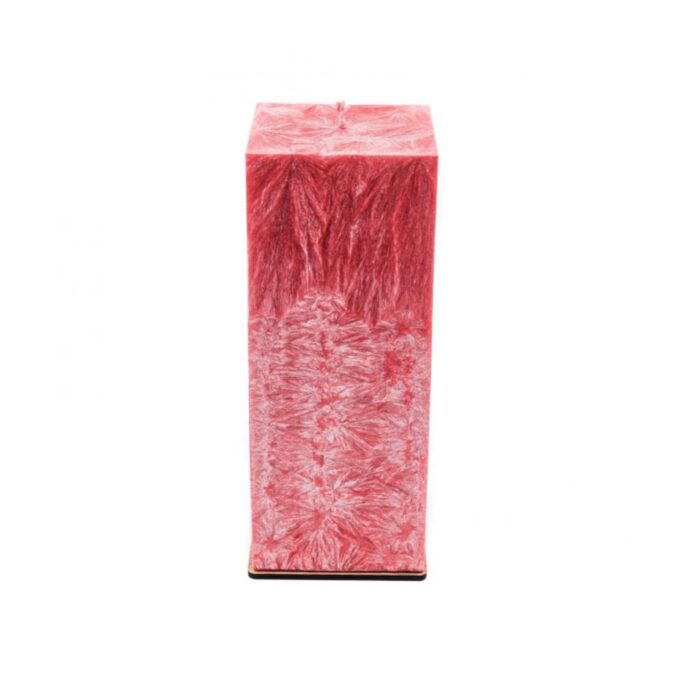 Unscented Red Palm Wax Candle
