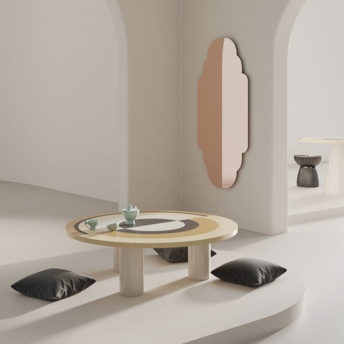 SONIA ET CAETERA Coffee Table - Marquetry - M1