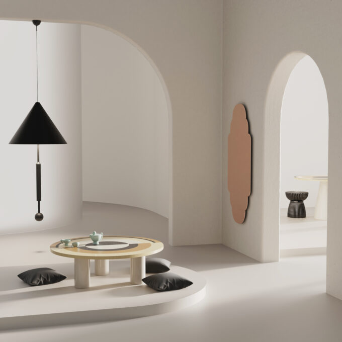 SONIA ET CAETERA Coffee Table - Marquetry - M1