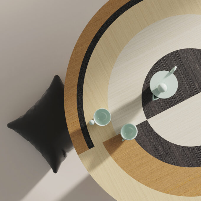 SONIA ET CAETERA Coffee Table - Marquetry - M1