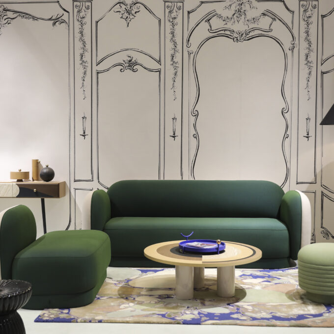 SONIA ET CAETERA Coffee Table - Marquetry - M1