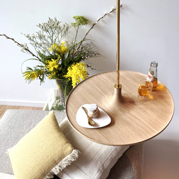 Hanging Table in Light Oak