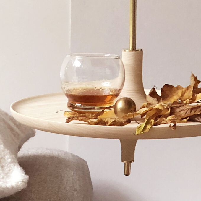 Hanging Table in Bleached Ash