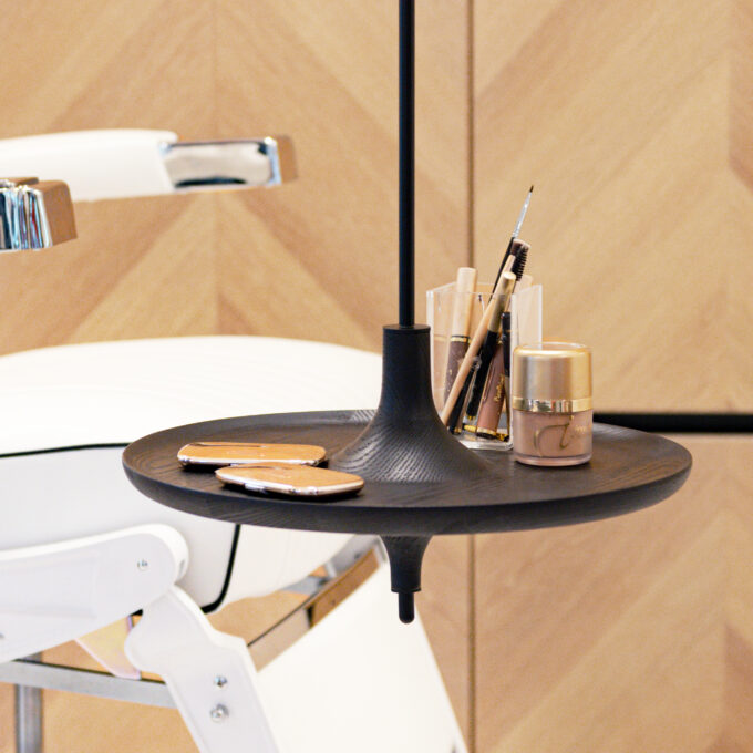 Hanging Table in Black Stained Ash