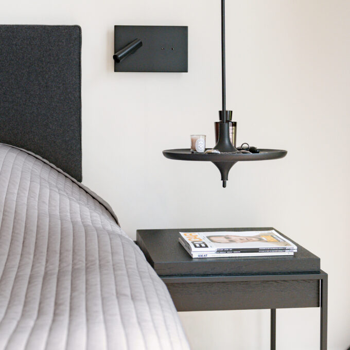 Hanging Table in Black Stained Ash