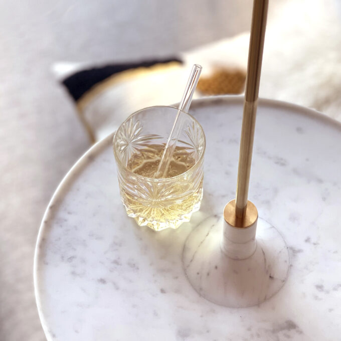 Hanging Table in White Marble
