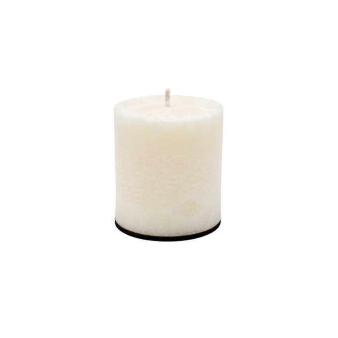 Unscented White Palm Wax Candle