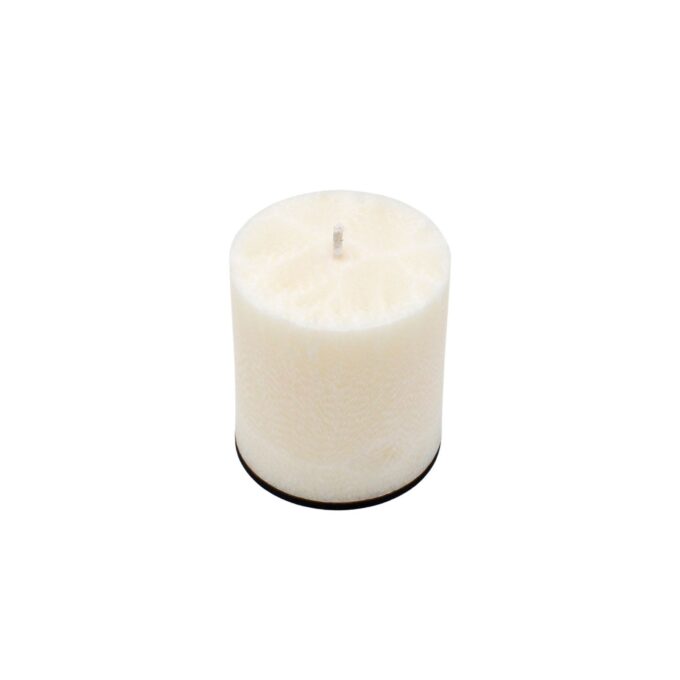 Unscented White Palm Wax Candle
