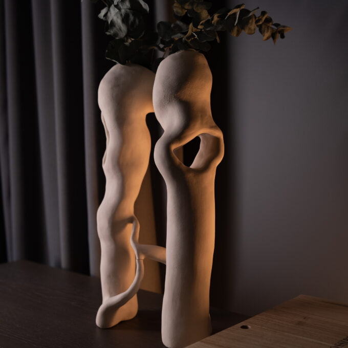 WHISPERING FOREST No.1 Ceramic Sculpture Vase