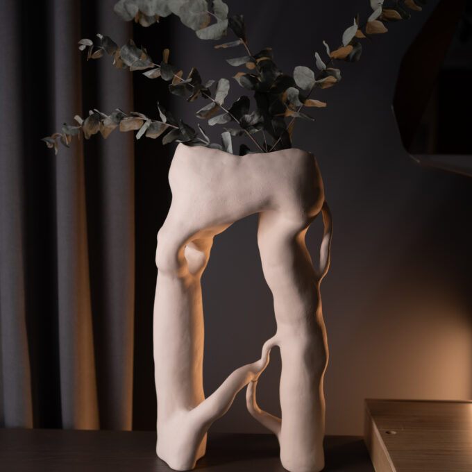 WHISPERING FOREST No.1 Ceramic Sculpture Vase